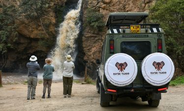 Clients inside lake nakuru national Park Gamedrive with rafiki Tembo